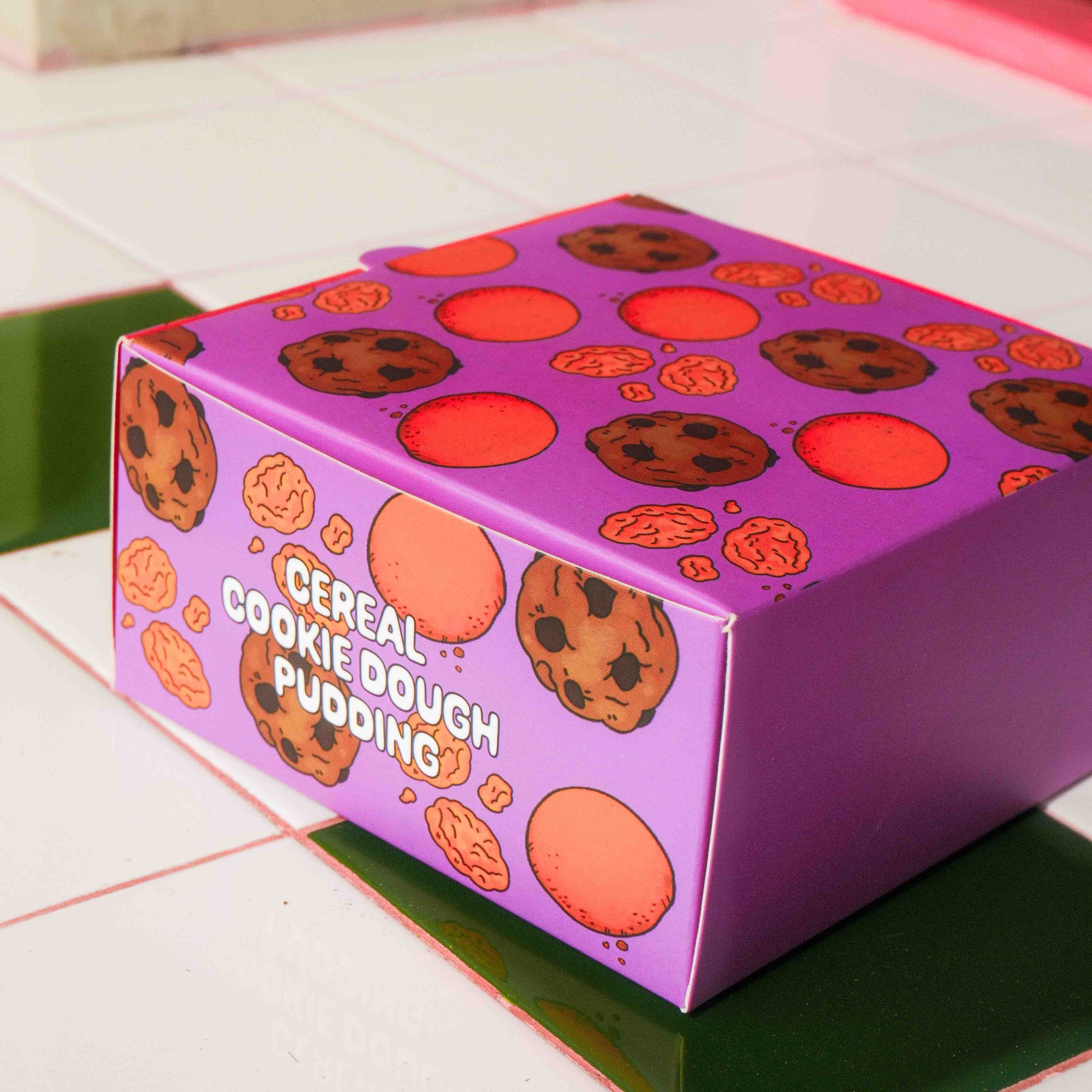 Mini Cereal Cookie Dough Pudding Box