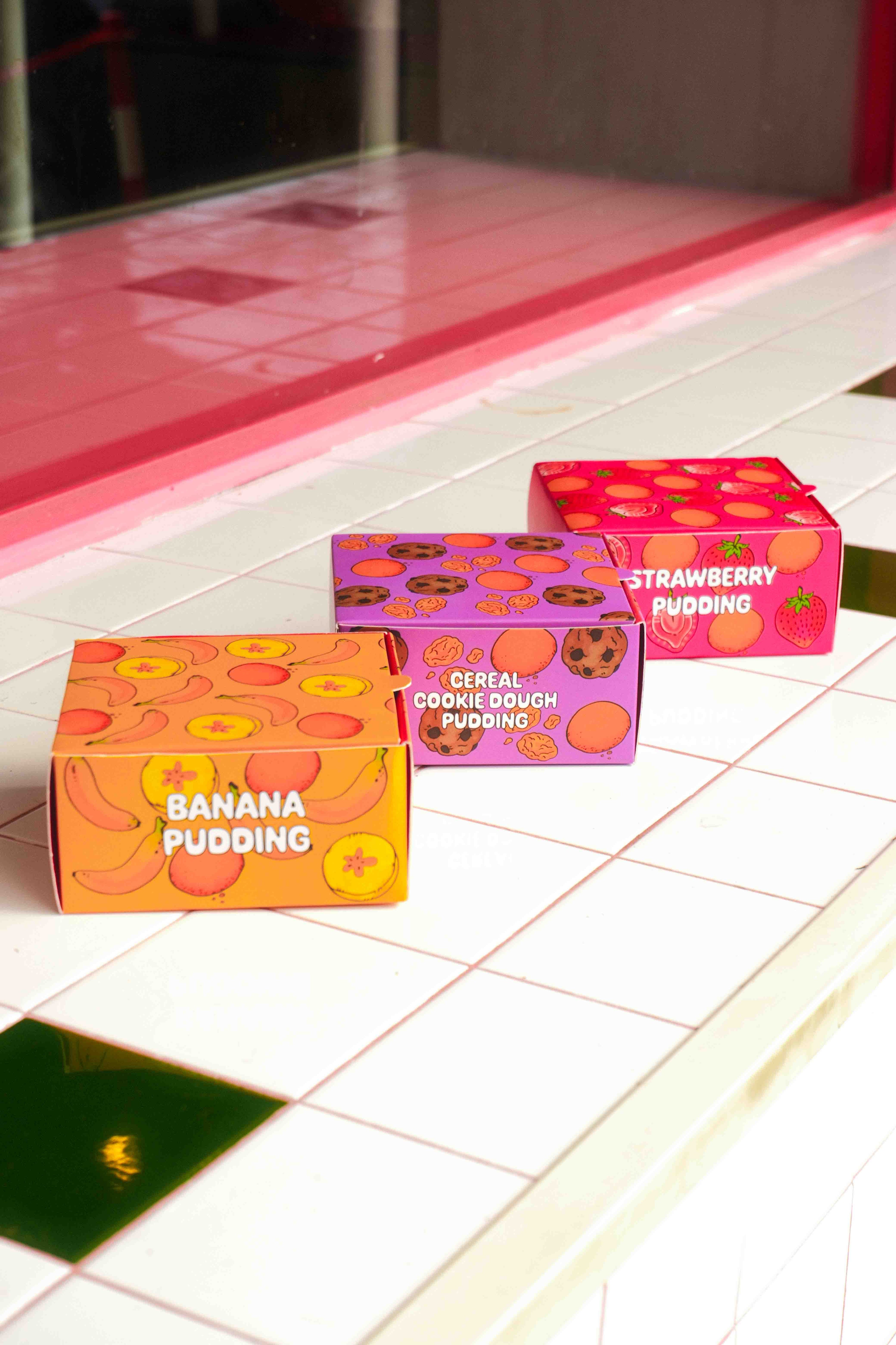 Mini Cereal Cookie Dough Pudding Box