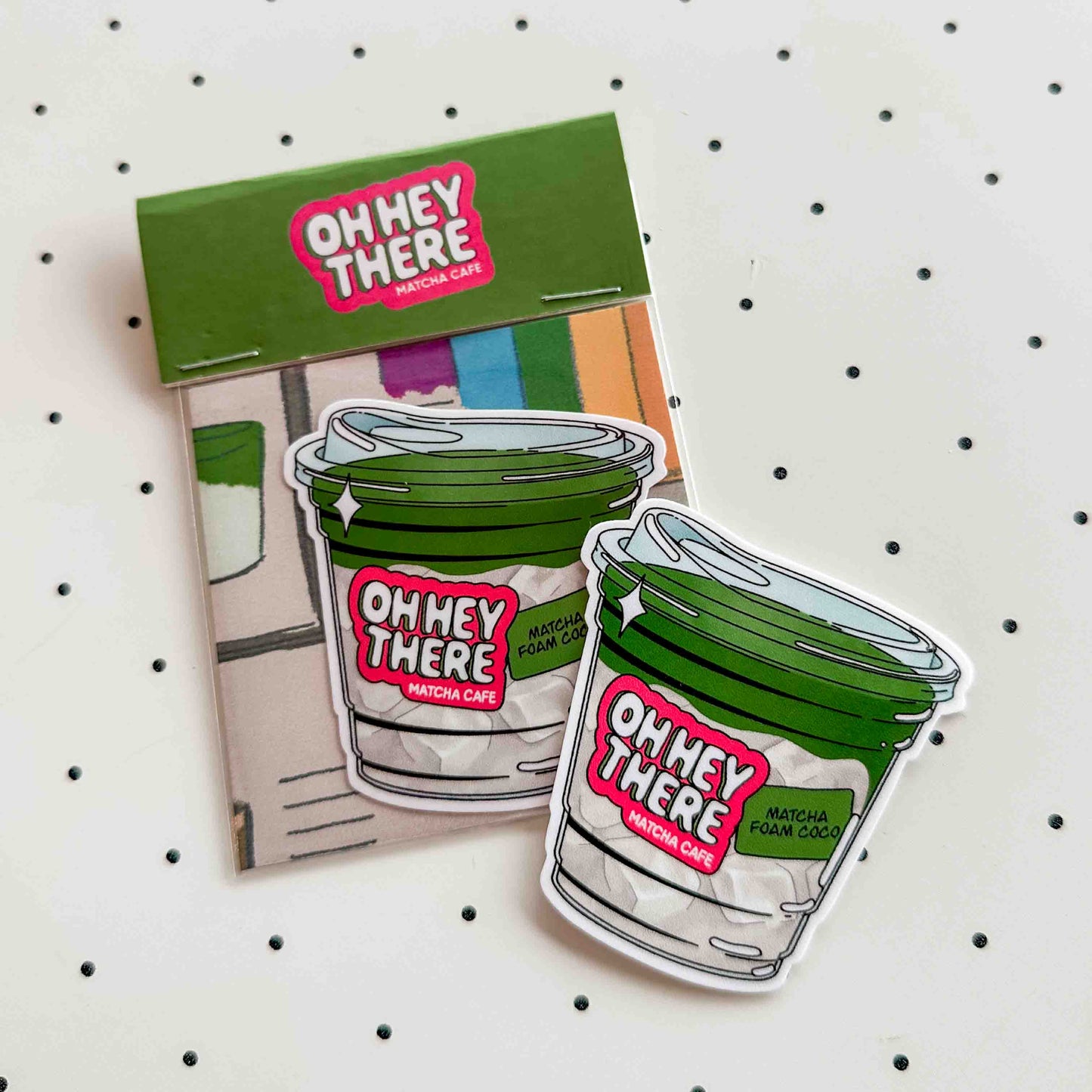 Matcha Foam Coco - Drink Sticker