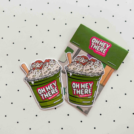 Banana Pudding Matcha - Drink Sticker