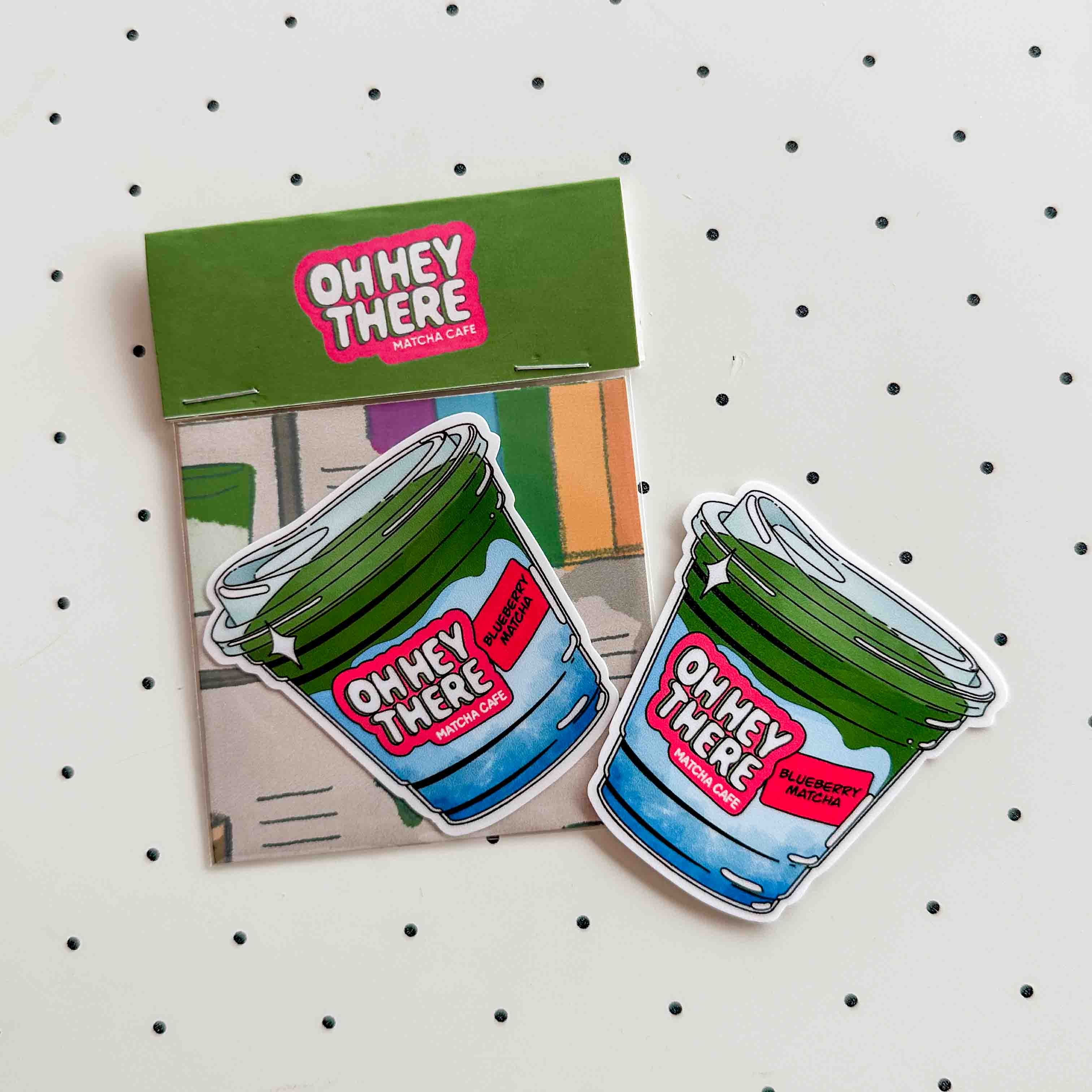 Blueberry Matcha - Drink Sticker