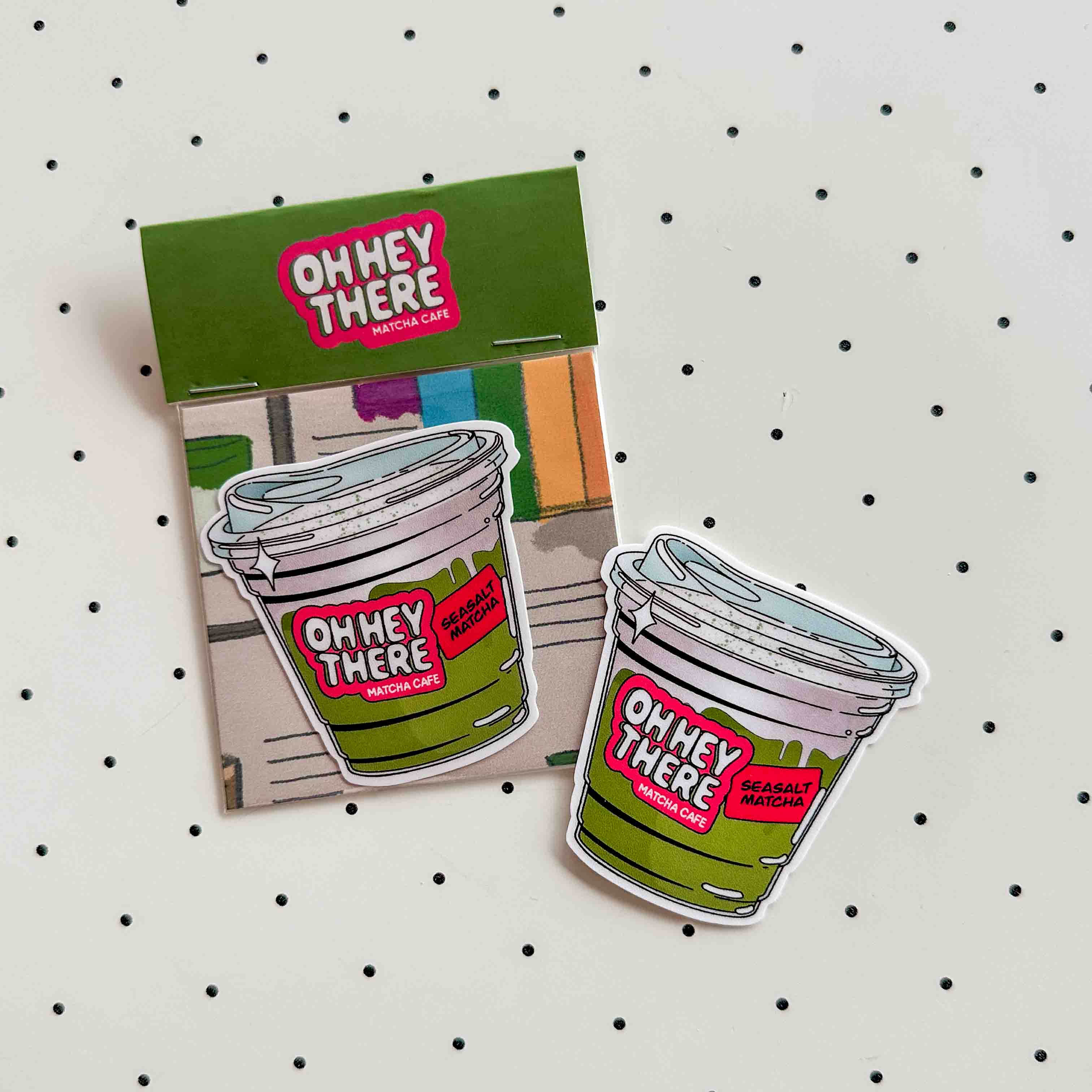 Seasalt Cream Matcha - Drink Sticker