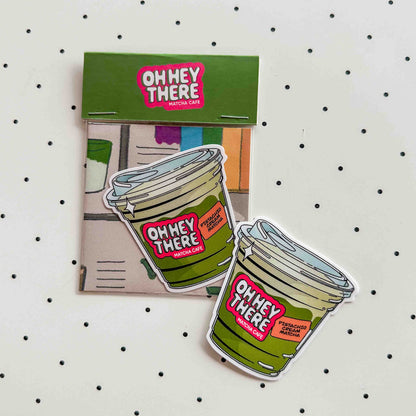 Pistachio Cream Matcha - Drink Sticker