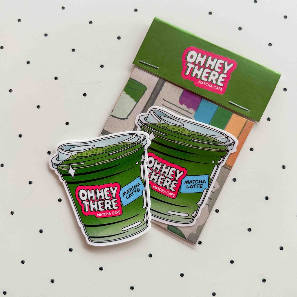 Matcha Latte - Drink Sticker