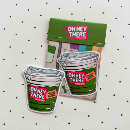 Sesame Cream Matcha - Drink Sticker