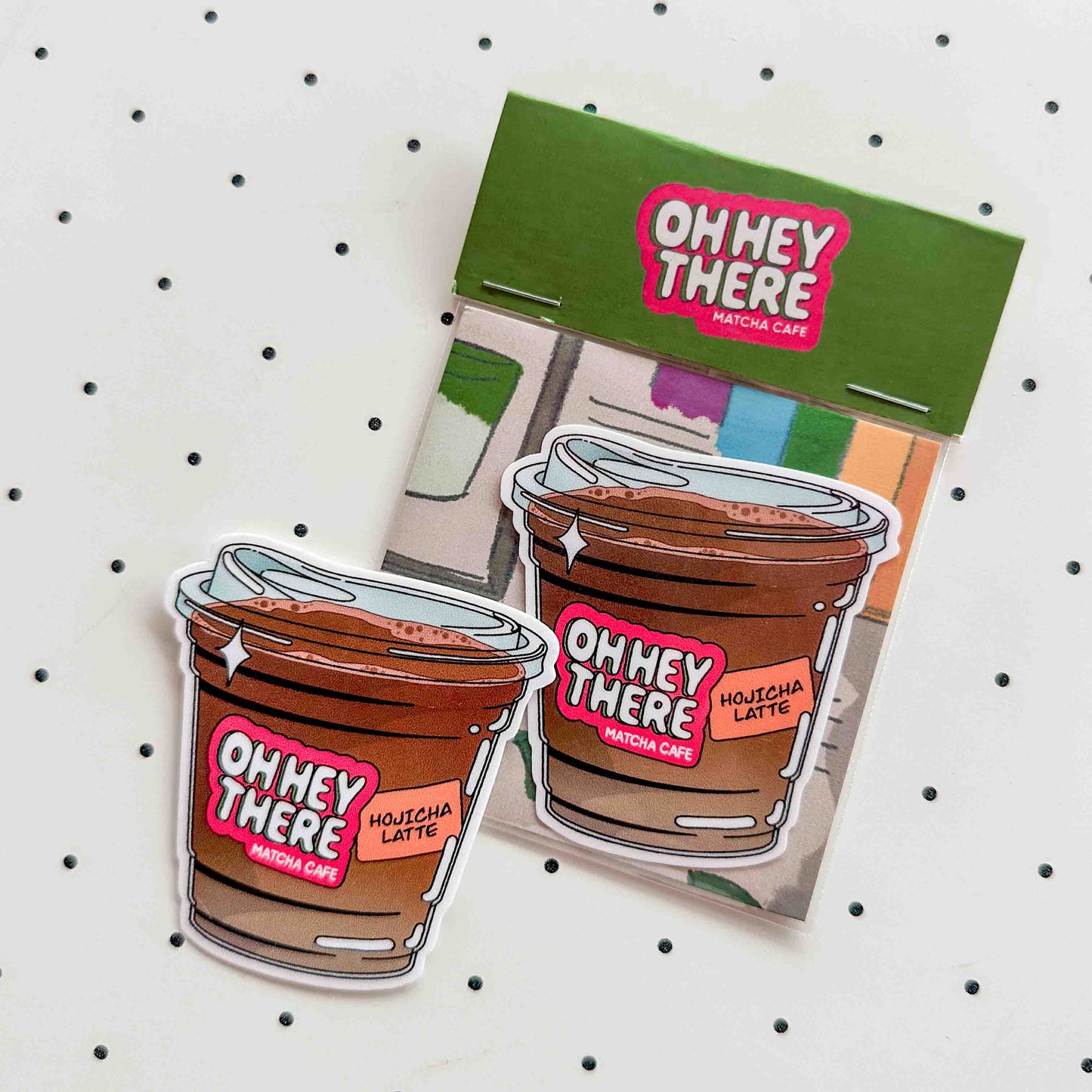 Hojicha Latte - Drink Sticker