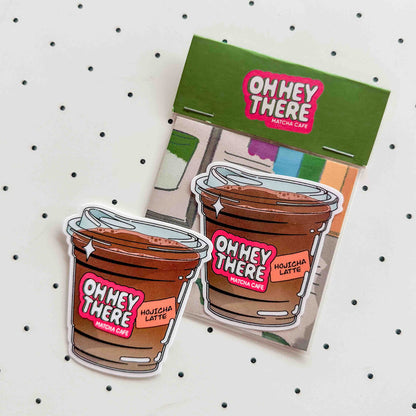 Hojicha Latte - Drink Sticker