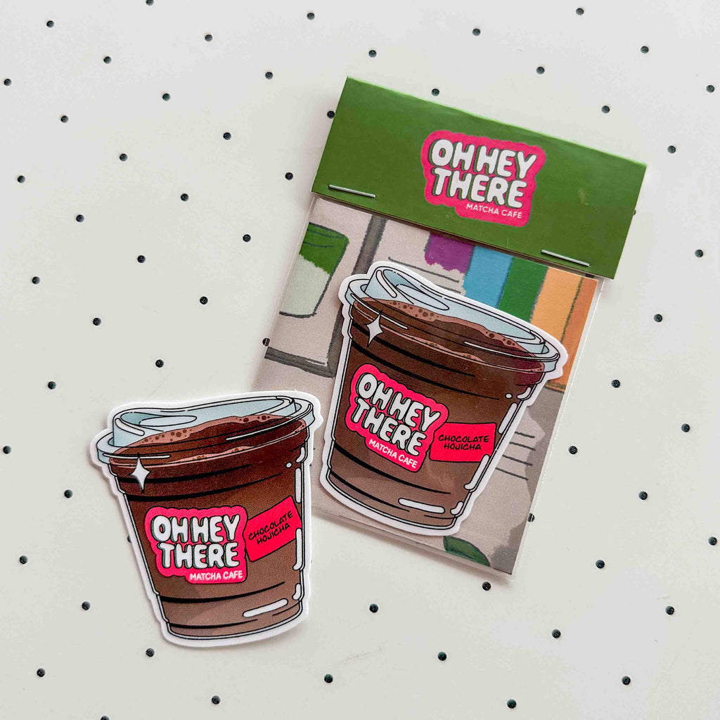 Chocolate Hojicha - Drink Sticker