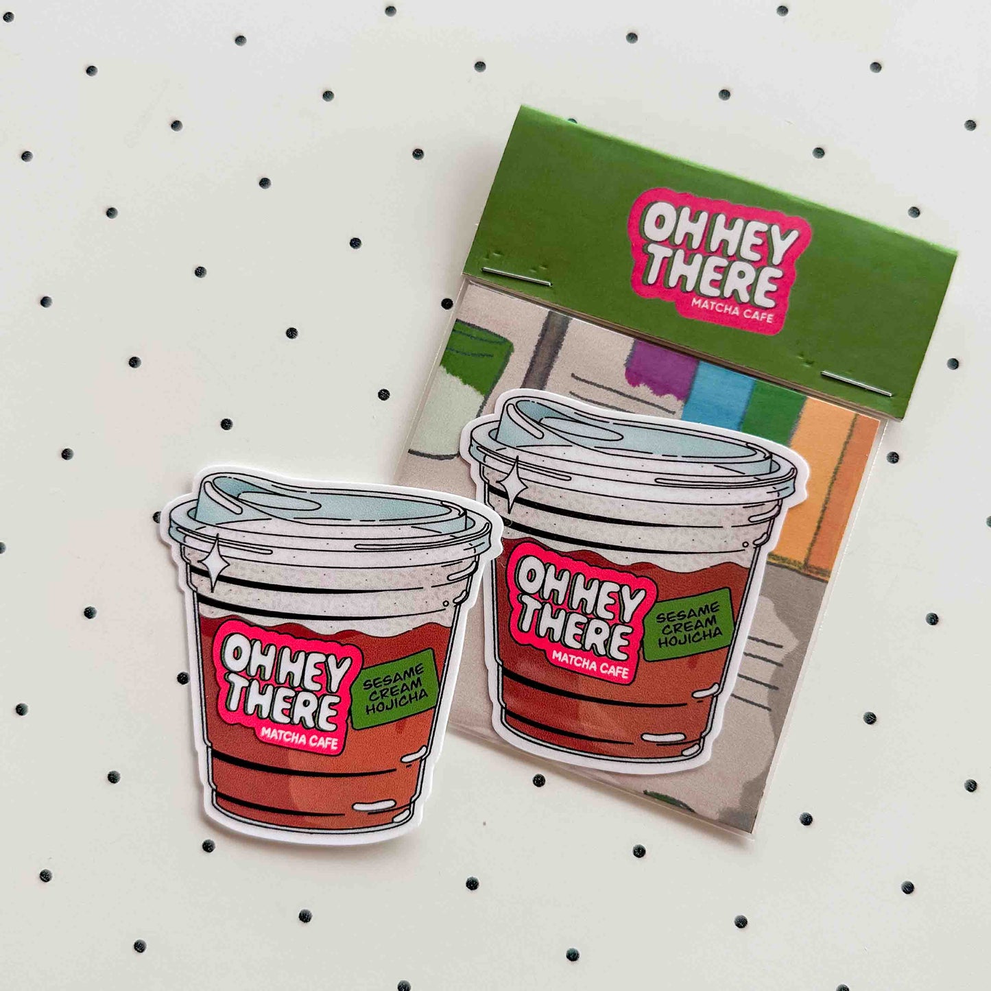 Sesame Cream Hojicha - Drink Sticker